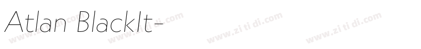 Atlan BlackIt字体转换 Atlan BlackIt字体转换